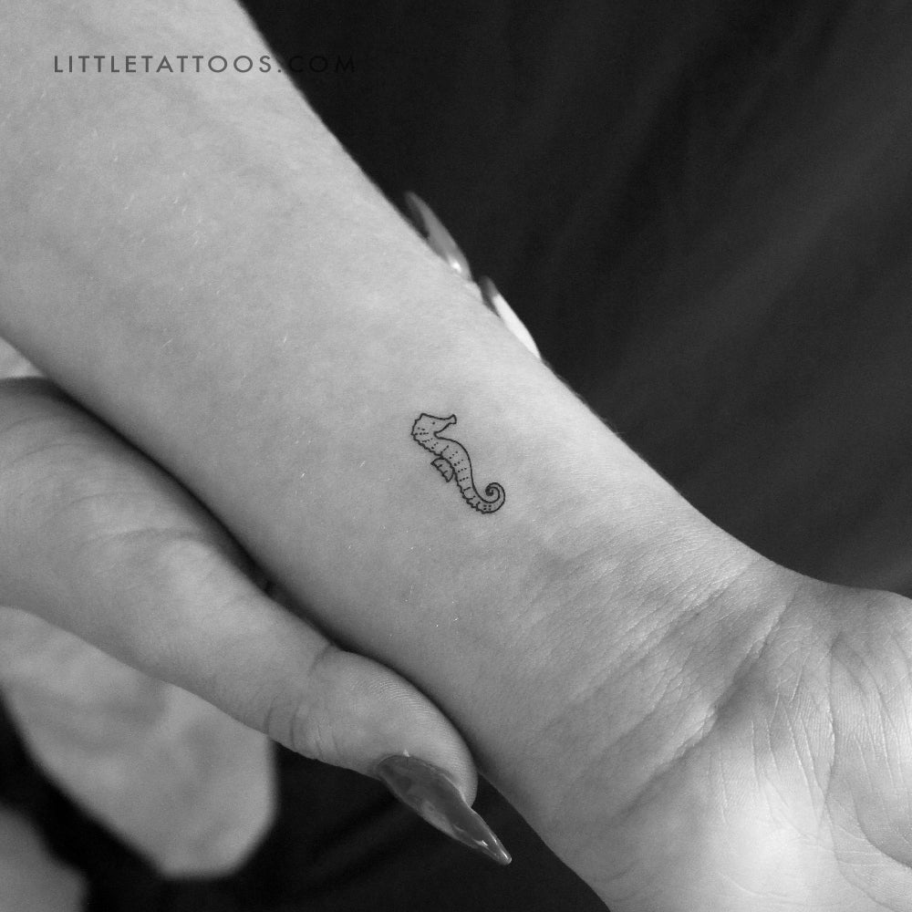 Little Seahorse Temporary Tattoo - Set of 3