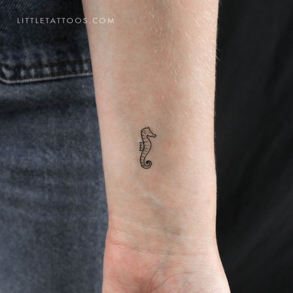 Little Seahorse Temporary Tattoo - Set of 3