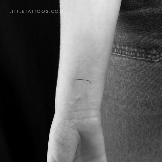 Tatuaje temporal pequeño de la constelación de Aries (juego de 3)