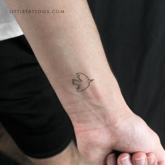 Tatuaje temporal de la Paloma de la Paz (juego de 3)