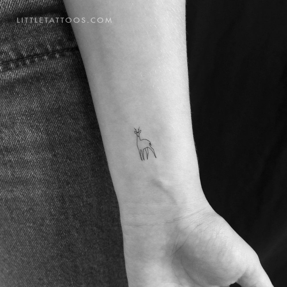Tatuaje temporal de ciervo - Juego de 3