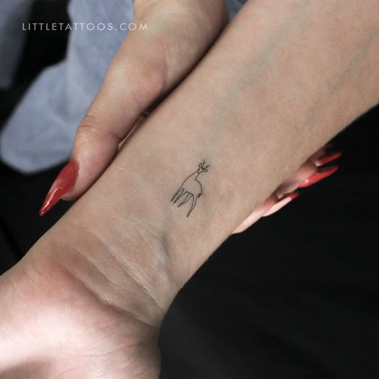 Deer Temporary Tattoo - Set of 3