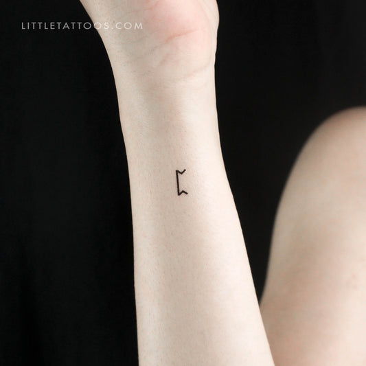 Tatuaje temporal de runa Peord - Juego de 3