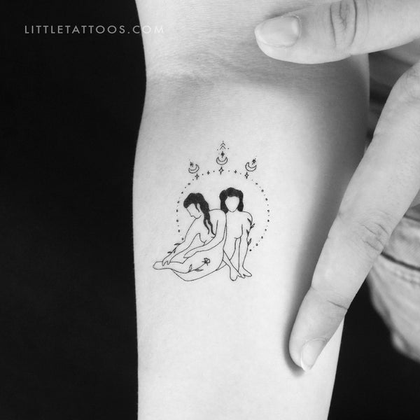 Two Women Temporary Tattoo by Tukoi - Set of 3