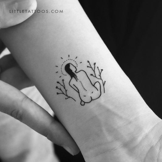 Tatuaje temporal de espalda de mujer de Tukoi (juego de 3)