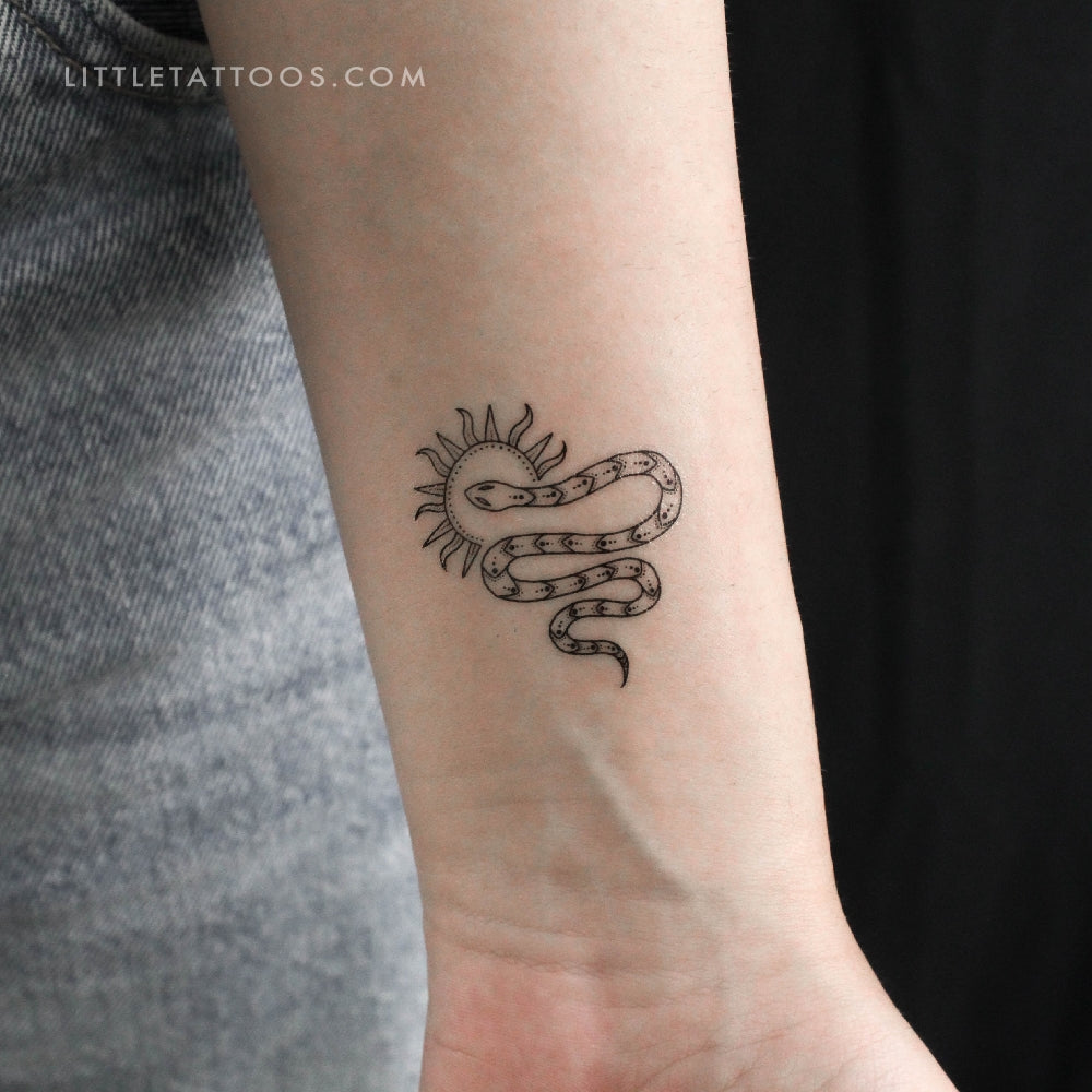 Tatuaje temporal de serpiente de Tukoi (juego de 3)