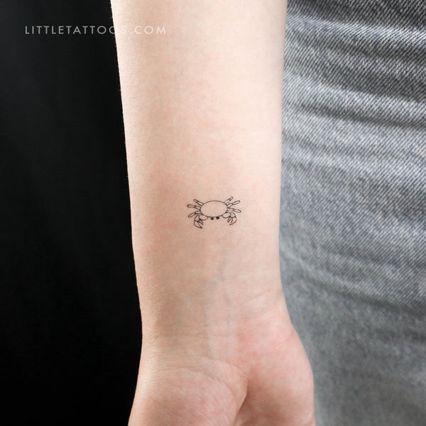 Crab Temporary Tattoo (Set of 3)