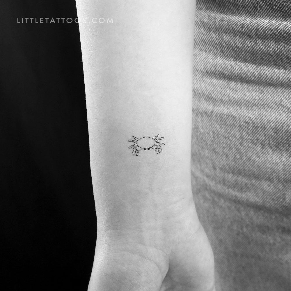 Crab Temporary Tattoo (Set of 3)