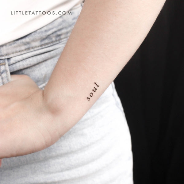 Serif 'Soul' Temporary Tattoo - Set of 3