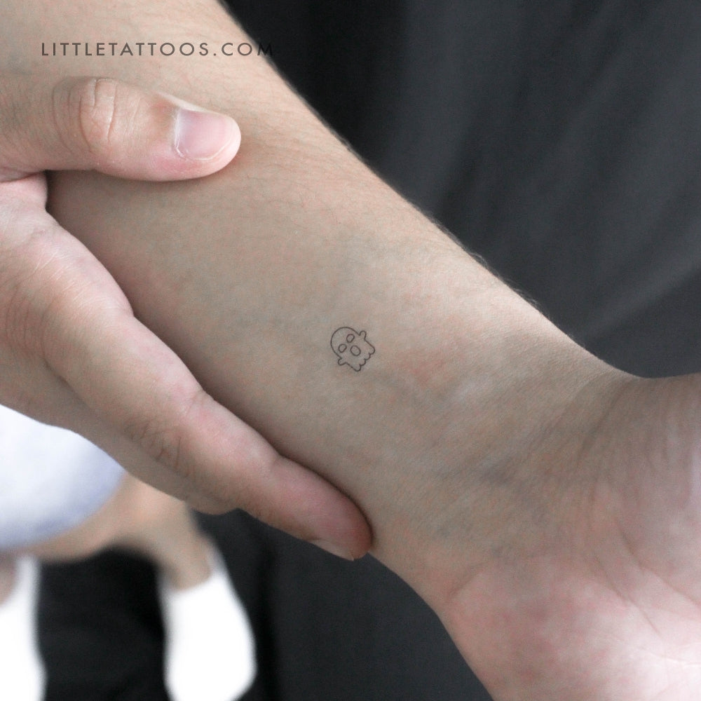 Tiny Ghost Temporary Tattoo - Set of 3