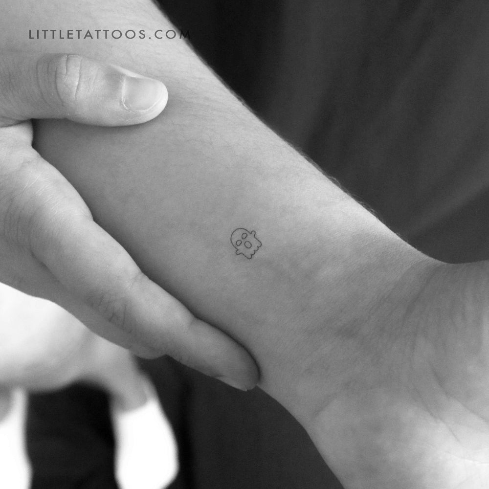 Tiny Ghost Temporary Tattoo - Set of 3