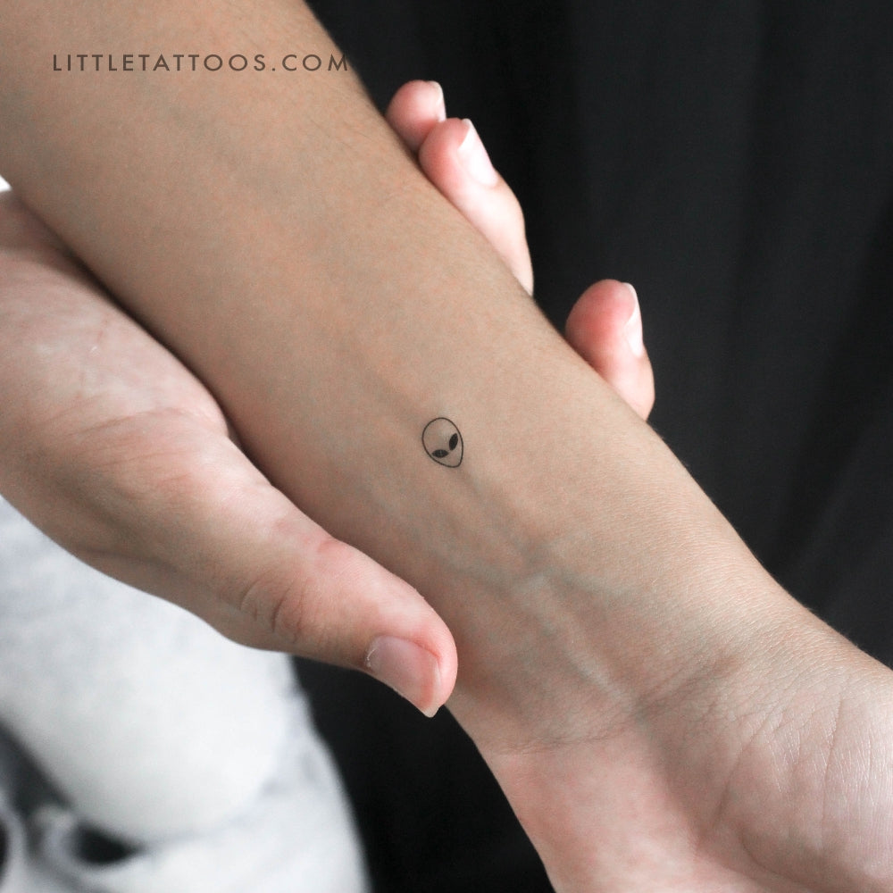Tatuaje temporal de extraterrestre diminuto - Juego de 3
