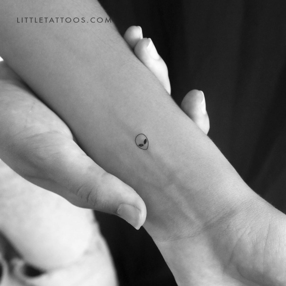 Tatuaje temporal de extraterrestre diminuto - Juego de 3