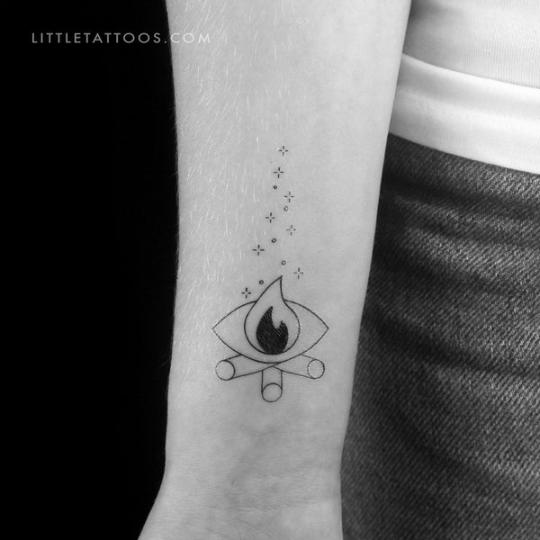 Eye Fire Temporary Tattoo by Cagri Durmaz - Set of 3