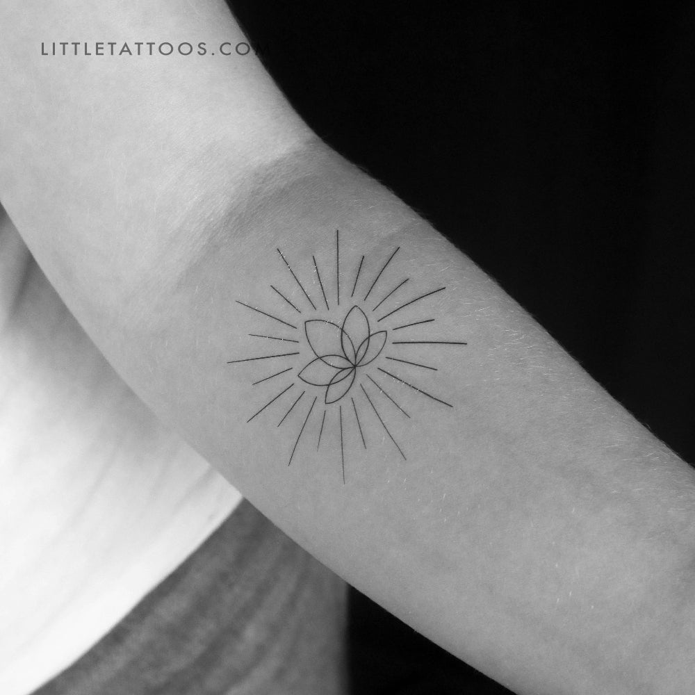 Enlightened Lotus Temporary Tattoo by Cagri Durmaz