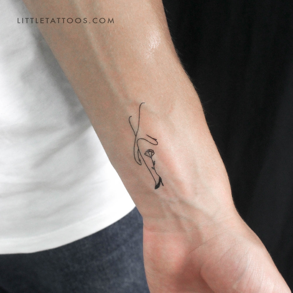 Tatuaje temporal de mujer con brazos cruzados de Tukoi (juego de 3)
