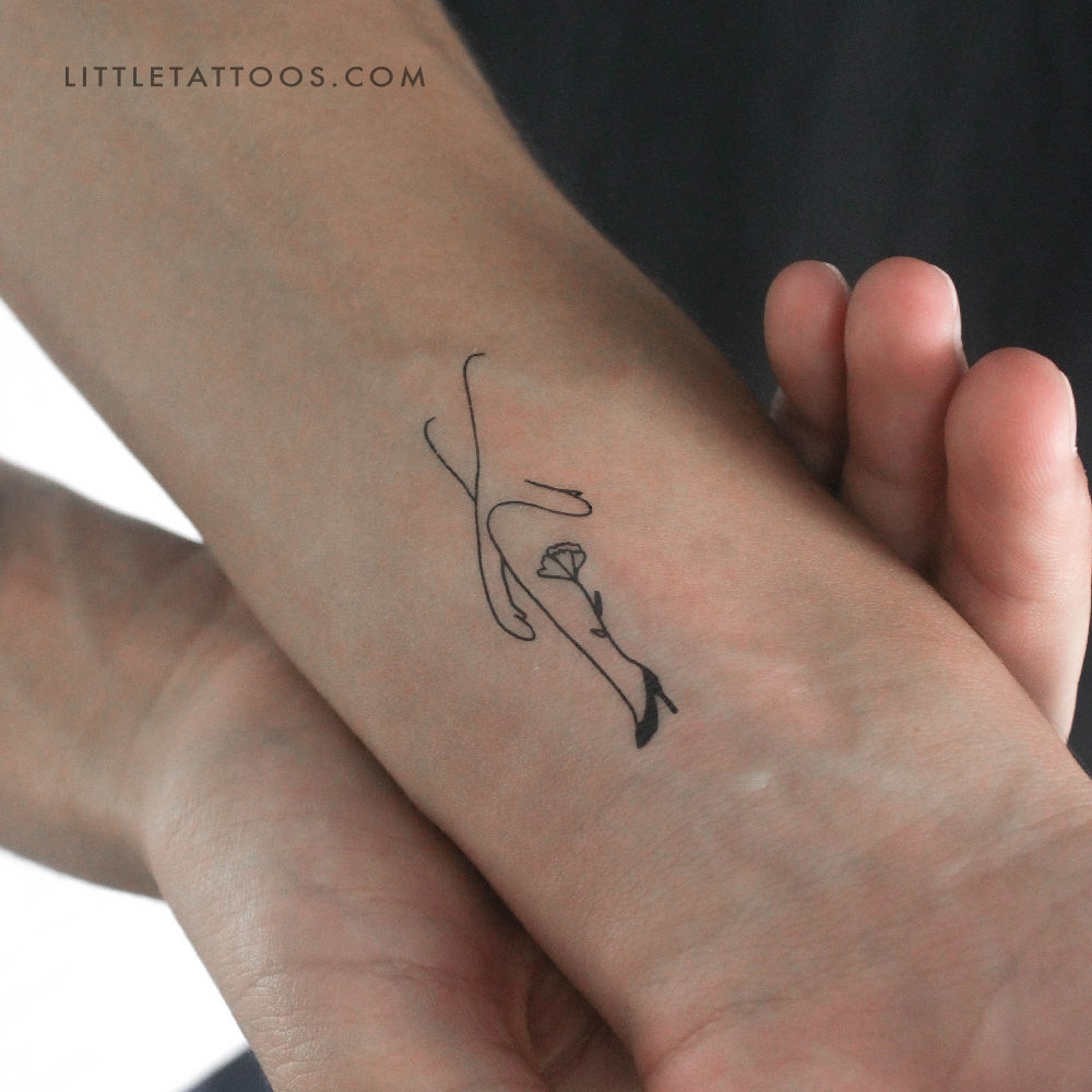 Tatuaje temporal de mujer con brazos cruzados de Tukoi (juego de 3)
