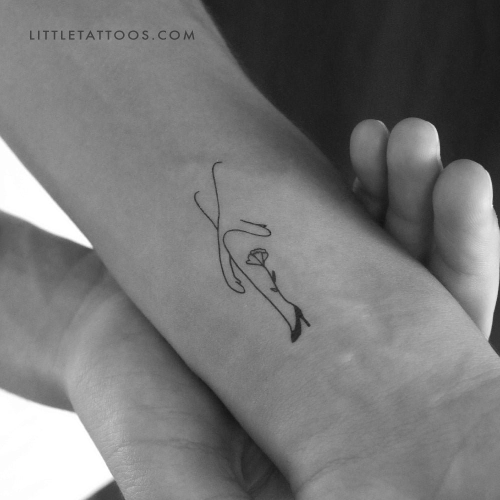 Tatuaje temporal de mujer con brazos cruzados de Tukoi (juego de 3)