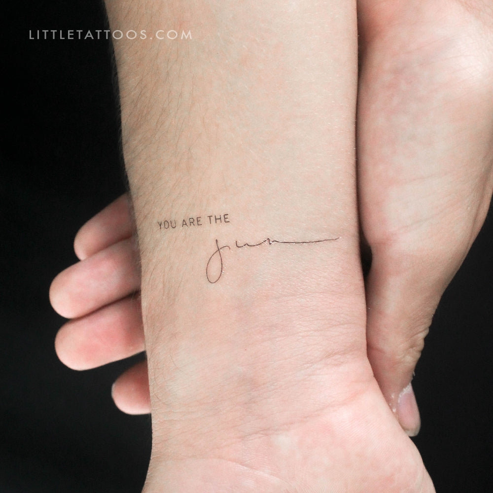 Tatuaje temporal "Eres el sol" de Harmlessberry
