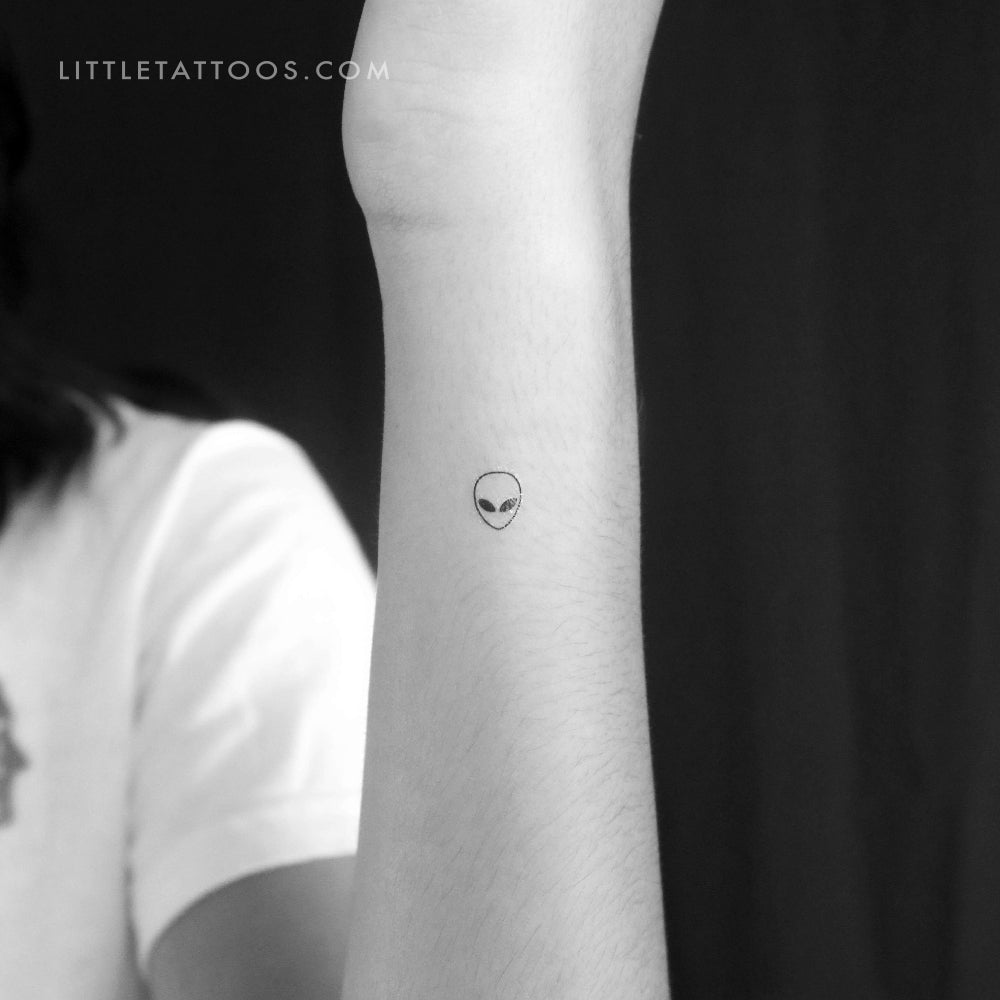 Tatuaje temporal de extraterrestre diminuto - Juego de 3