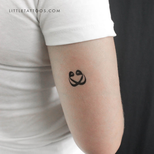Tatuaje temporal de doble onda - Juego de 3