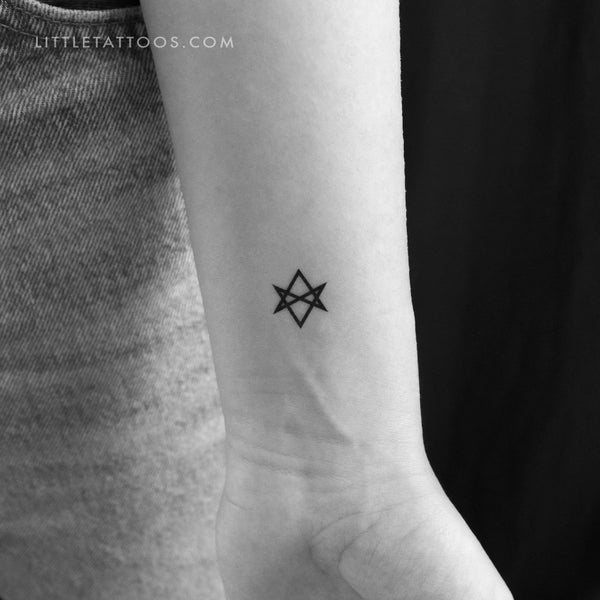 Unicursal Hexagram Temporary Tattoo (Set of 3)