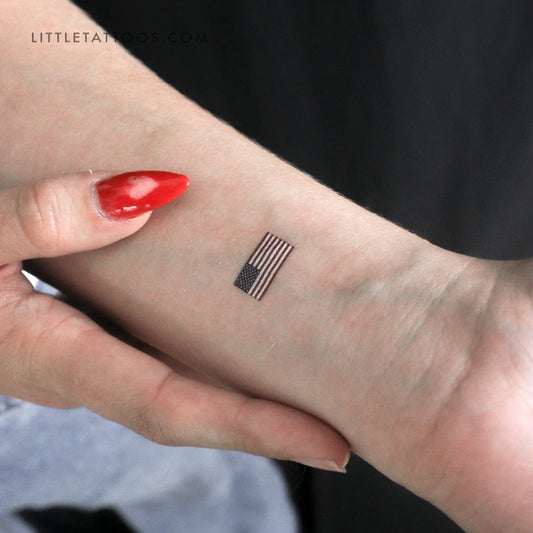 Tatuaje temporal de la bandera de EE. UU. - Juego de 3