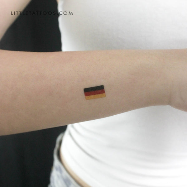 Germany Flag Temporary Tattoo - Set of 3