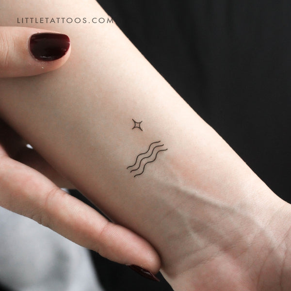 Sea And Star Temporary Tattoo - Set of 3