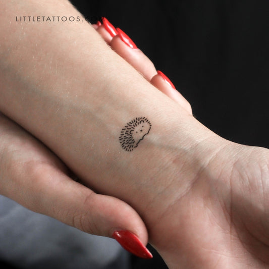 Tatuaje temporal de mini erizo (juego de 3)