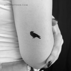 Crow Temporary Tattoo - Set of 3