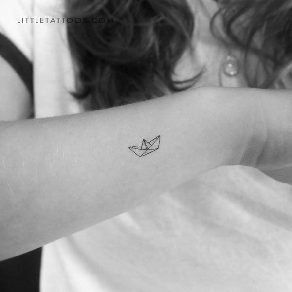 Little Paper Boat Temporary Tattoo - Set of 3