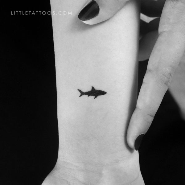 Black Shark Temporary Tattoo - Set of 3