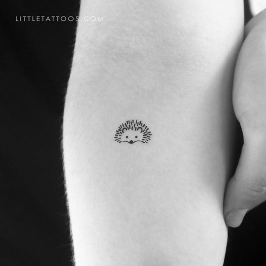 Tatuaje temporal de cara de erizo (juego de 3)