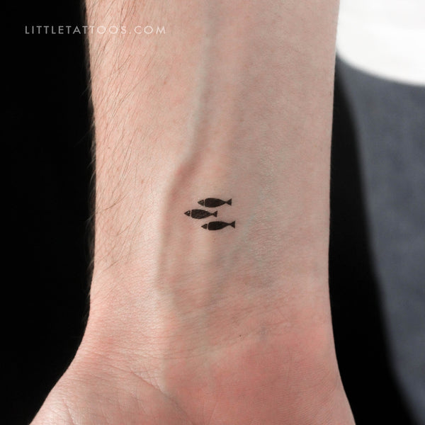 Three Little Fish Temporary Tattoo - Set of 3