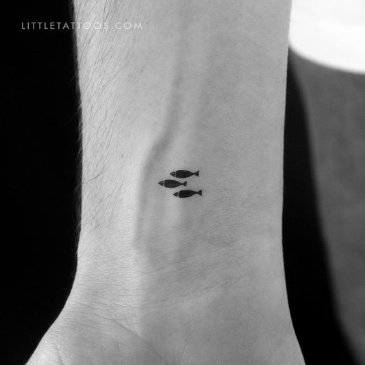 Three Little Fish Temporary Tattoo - Set of 3
