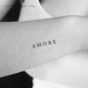 AMORE Temporary Tattoo - Set of 3