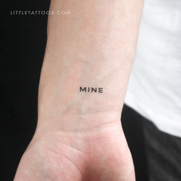 Uppercase Mine Temporary Tattoo - Set of 3