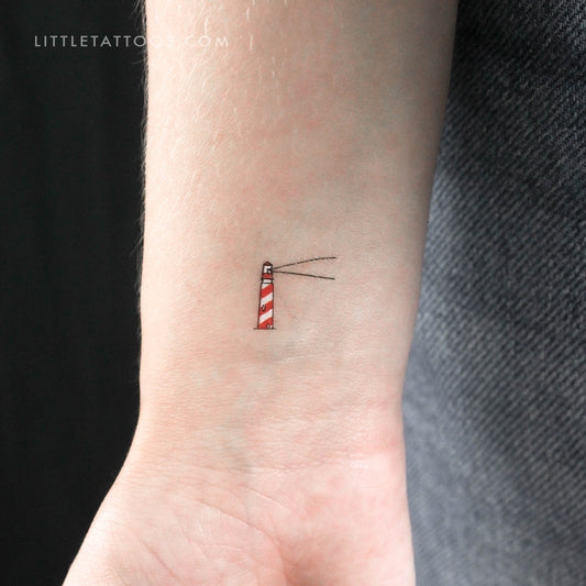 Tatuaje temporal de faro de color - Juego de 3