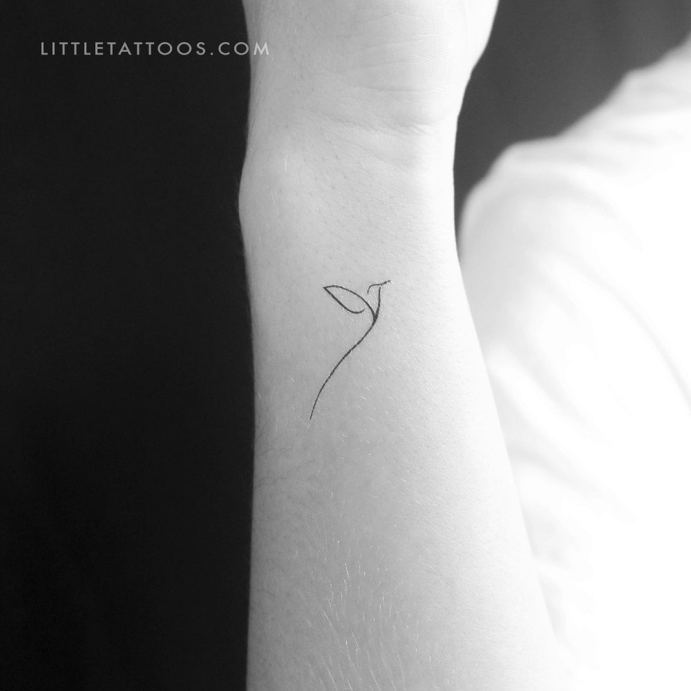 Tatuaje temporal de sílfide minimalista - Juego de 3
