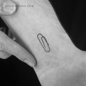 Paperclip Temporary Tattoo - Set of 3