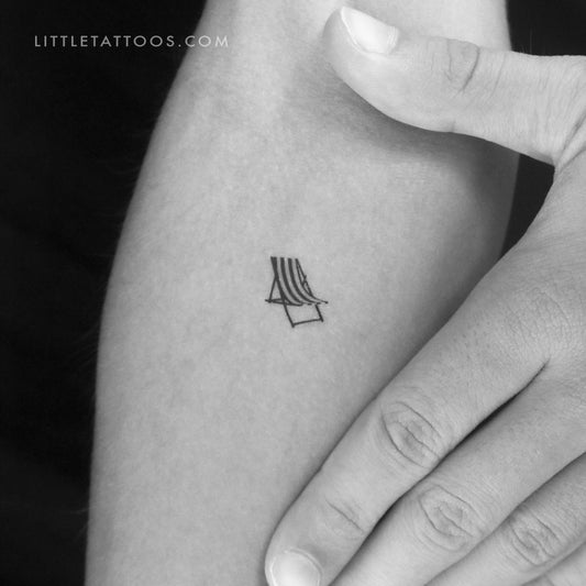 Tatuaje temporal de silla de playa - Juego de 3
