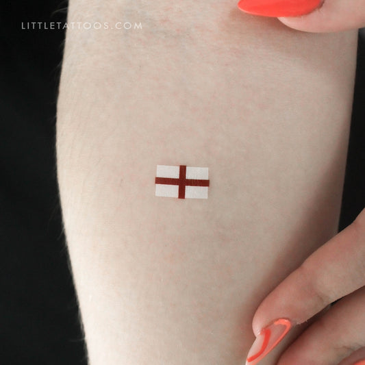 Tatuaje temporal de la bandera de Inglaterra - Juego de 3