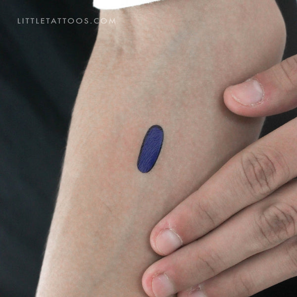 Blue Pill Temporary Tattoo - Set of 3