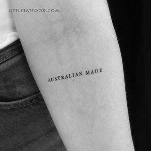 Australian Made Temporary Tattoo - Set of 3