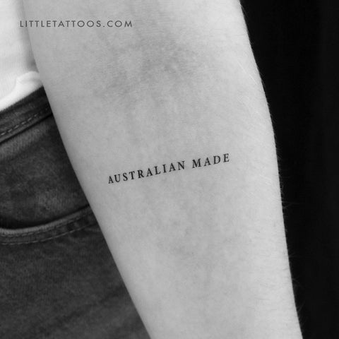 Australian Made Temporary Tattoo - Set of 3