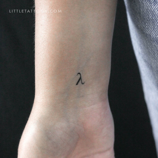 Tatuaje temporal Lambda - Juego de 3