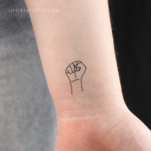 Sign Language S Temporary Tattoo - Set of 3