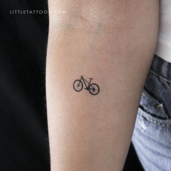 Mountain Bike Temporary Tattoo - Set of 3