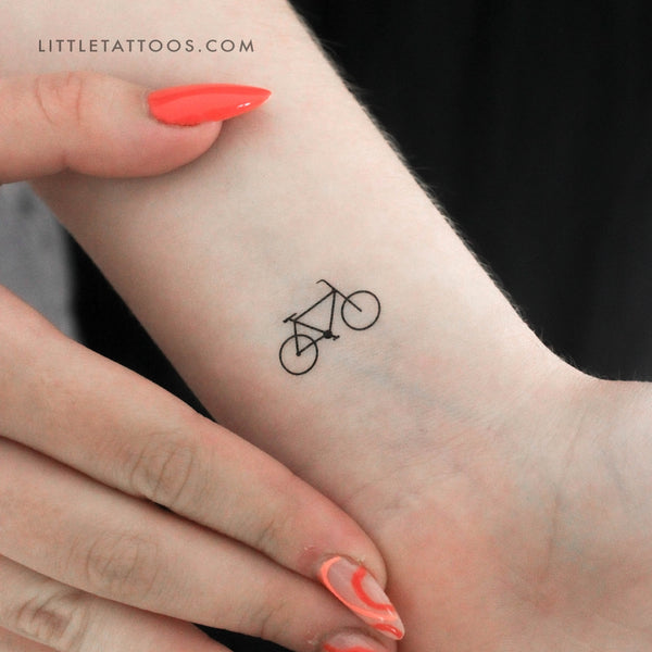 Ride Bike Temporary Tattoo - Set of 3